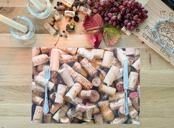 Tischset Platzset abwaschbar Weinprobe von ARTIPICS Kunststoff 42x30 cm